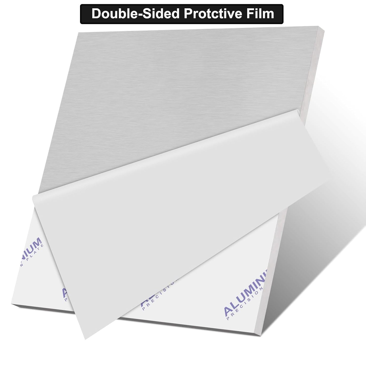 6061 T651 Aluminum Sheet Metal 12 x 12 x 1/2Inch (12.7MM) Flat Plain Thickened Aluminum Plate Covered with Protective Film, Heat Treatable Rectangle 0.50" Thick Aluminum Metal Plate for Industrial