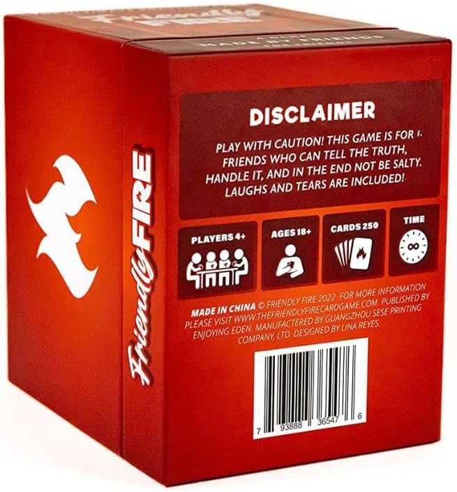 Friendly Fire Roasting Card Game for Adults - Ideal for Memorable Family Nights, Adult Game Night, and Hilarious Parties - Funny Gifts for Adults