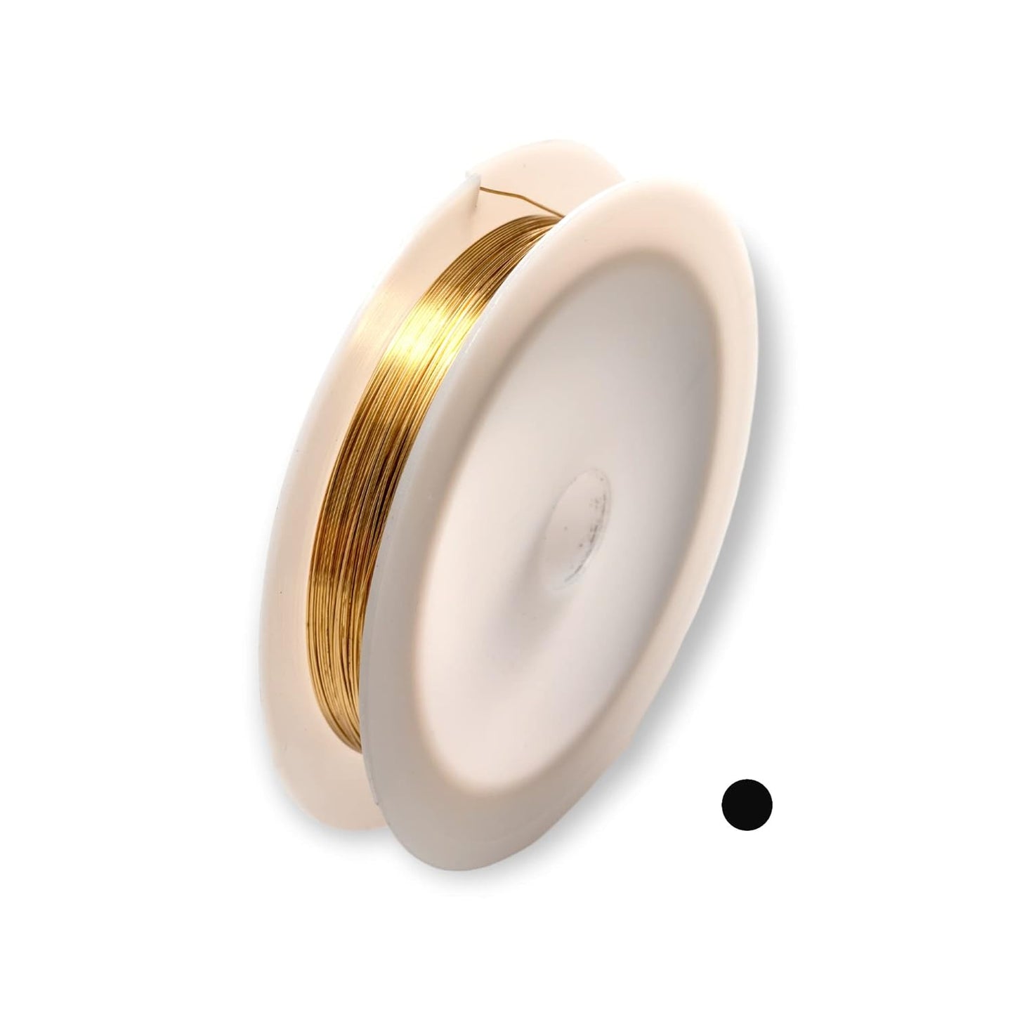 26 Gauge, Jeweler's Brass Wire, Red Brass, Round Dead Soft CDA #230 Alloy Jewelry Grade - 25FT by CRAFT WIRE