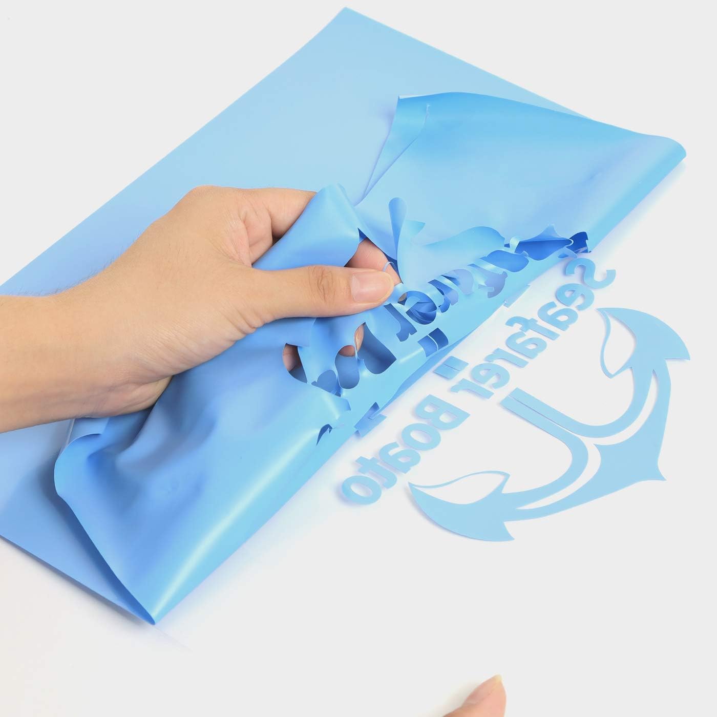 RENLITONG Sky Blue HTV Iron on Vinyl 12Inch by 10ft Roll Heat Transfer Vinyl for T-Shirt HTV Rolls for All Cutter Machine - Easy to Cut & Weed for Heat Transfer Design