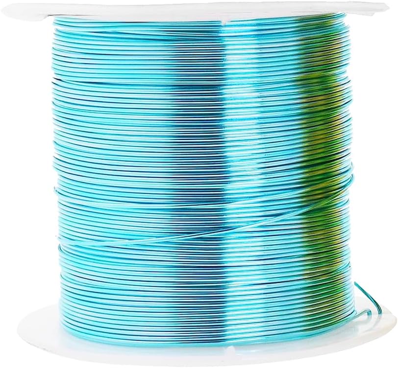 Mandala Crafts 22 Gauge Anodized Aluminum Craft Wire for Jewelry Making - 400 FT Colored Flexible Pastel Wire - Bendable for Bonsai Armature Crafting Sculpting