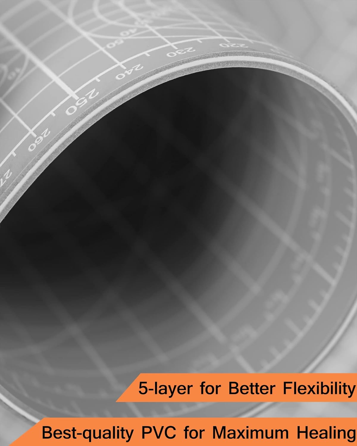 Density-upgraded 18"x12" Self Healing Cutting Mat, Idemeet Rotary Sewing Mat for Crafts, 5-Ply Blade Table Protector Cut Board for Fabric Leather Cutting Quilting Modeling Hobby Project, A3, Gray