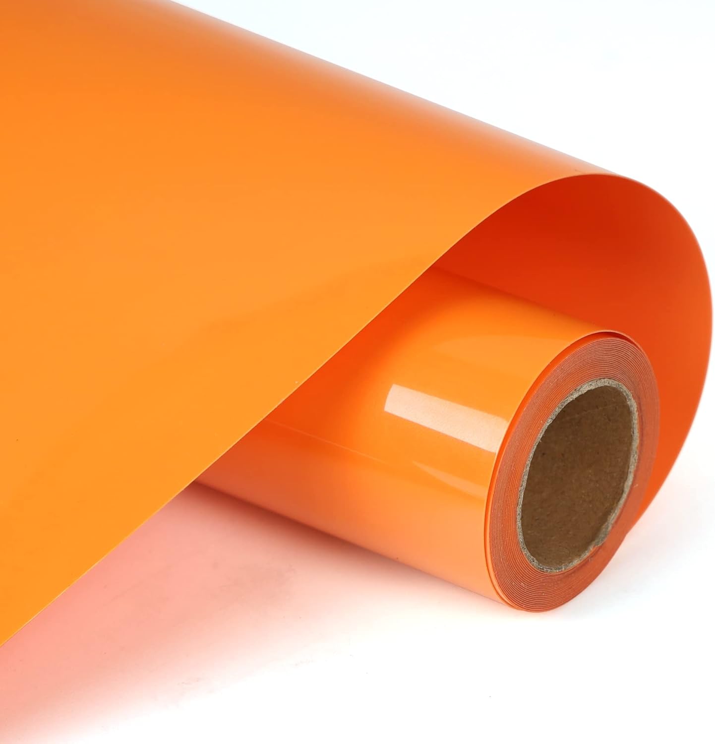 RENLITONG Orange HTV Iron on Vinyl 12Inch by 10ft Roll Heat Transfer Vinyl for T-Shirt HTV Rolls for All Cutter Machine - Easy to Cut & Weed for Heat Transfer Design