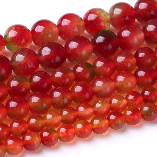 32PCS 10MM Mixed Double Chalcedony Stone Beads Energy Healing Beads for DIY Jewelry Bracelet Necklace Making for Jewelry Making 15Inch