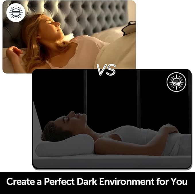 HIDBEA Mirror Blackout Window Film,100% Light Blocking Room Darkening Window Privacy Film,Mirror Glass Window Film Heat Control,Removable Window Cover Tint for Day Sleep(Mirror Black,29.5in x 6.5ft)