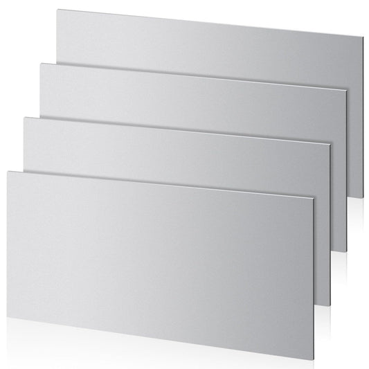 4 Pcs 20 Gauge Sheet Metal Plates, 12" x 6" Cold Rolled Steel Plates, Weldable Steel Sheet Metal for Professional, Industrial, DIY Use