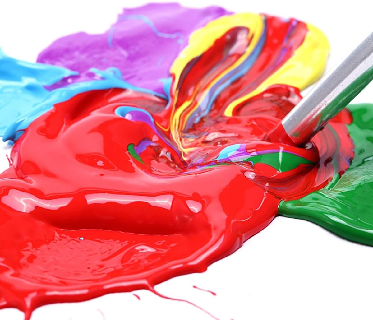 GOTIDEAL Iridescent Acrylic Paint Chameleon Green Tubes(120ml, 4.1 oz) Non Toxic Non Fading,Rich Pigments for Painters, Adults & Kids, Ideal for Canvas Wood Clay Fabric Ceramic Craft Supplies