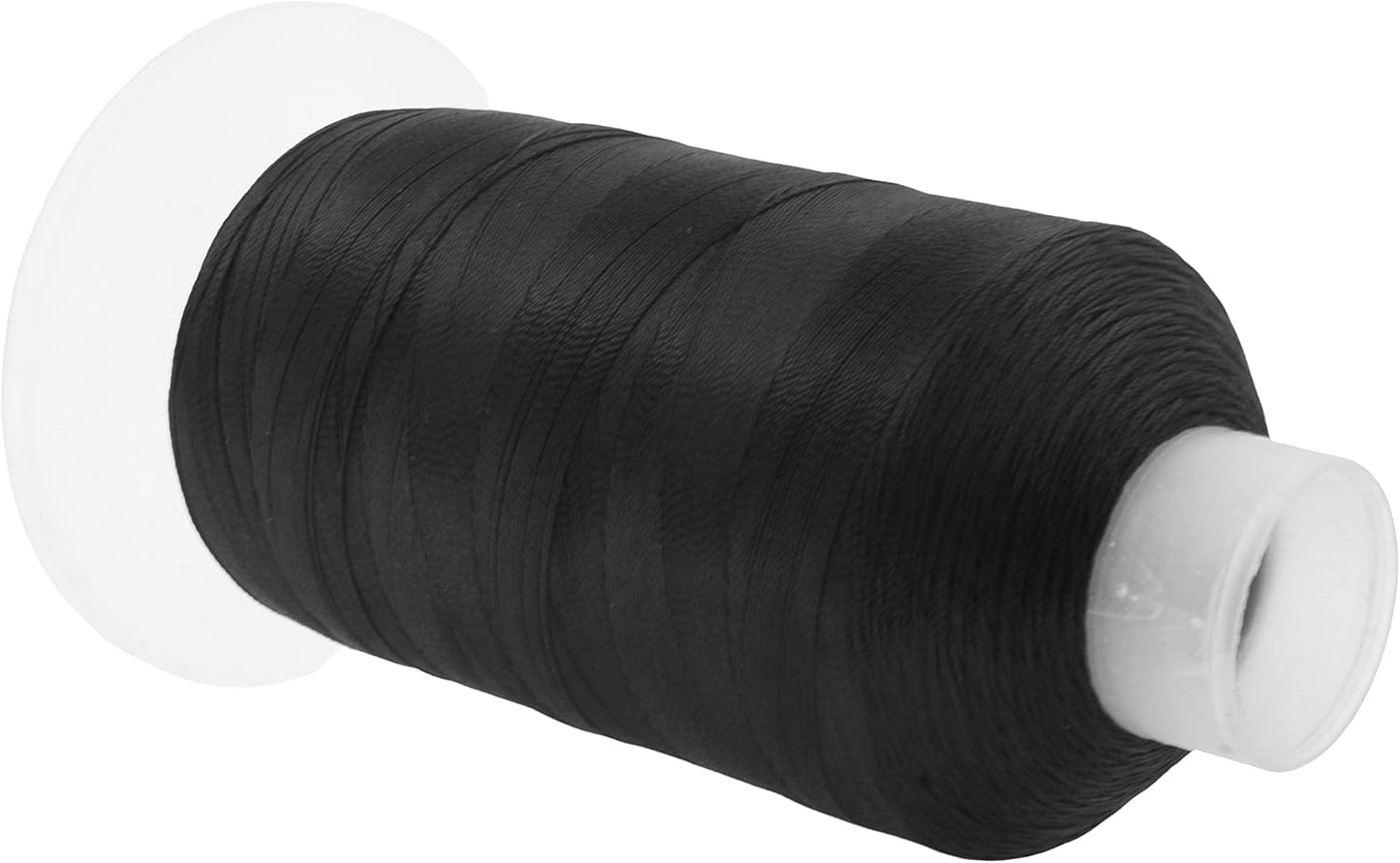 Mandala Crafts Black Heavy Duty Thread - 1500 Yds Tex 90 for Sewing, Drapery, Jeans, Leather, Hair, Bonded Polyester Outdoor Marine Upholstery