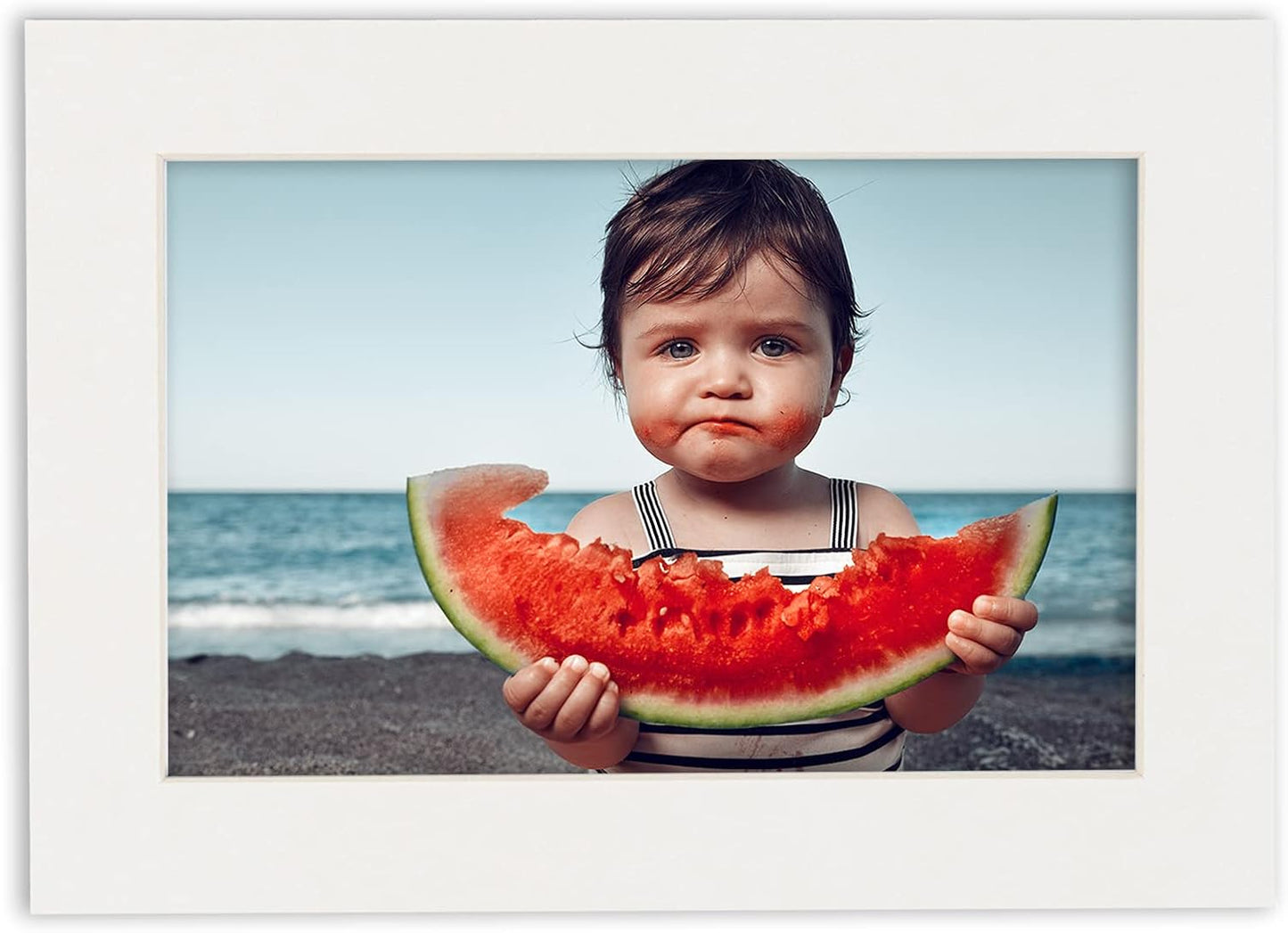 6x8 Mat for 8x10 Frame - Precut Mat Board Acid-Free Textured White 6x8 Photo Matte Made to Fit a 8x10 Picture Frame, Premium Matboard for Family Photos, Show Kits, Art, Picture Framing, Pack of 1 Mat