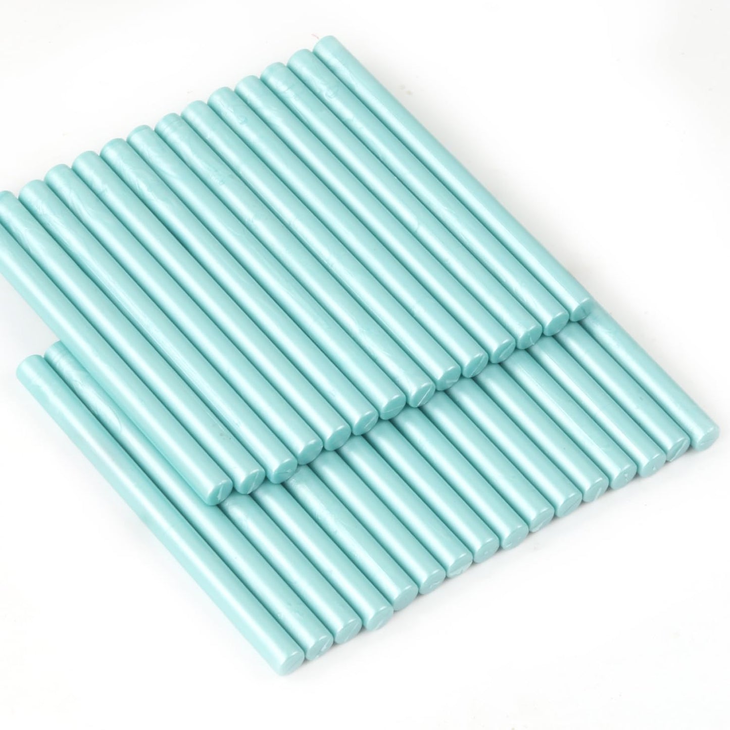 Water Blue Wax Seal Sticks, 30pcs Sealing Wax Sticks, HOSEALING Glue Gun Wax Seal Sticks for Wax Seal Stamp, Premium Sealing Wax for Wedding Invitations, Letter, Envelope (Mini Size)