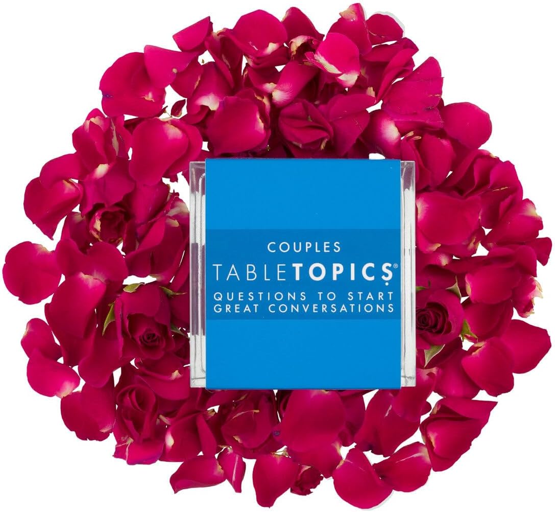 TableTopics Couples Conversation Cards for Romantic Partners with 135 Questions for Date Nights & Intimate Talks, Unique Gift for Anniversaries