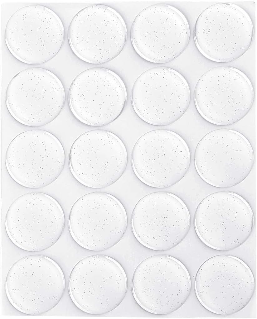 200-Piece Epoxy Resin Dome Stickers – Self-Adhesive Dots for DIY Crafts, Bottle Caps, Hair Bows, Scrapbooks, Jewelry & Pendants,1-Inch,Glitter