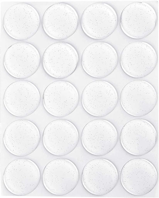 200-Piece Epoxy Resin Dome Stickers – Self-Adhesive Dots for DIY Crafts, Bottle Caps, Hair Bows, Scrapbooks, Jewelry & Pendants,1-Inch,Glitter