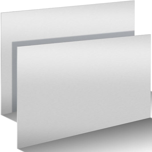 2 Pack 5052 Aluminum Sheet Metal 9" x 12" Aluminum Plate 1/8 (0.125'') Inch Thickness Rectangle Metal Panels for Industry Crafting Handcraft DIY Projects