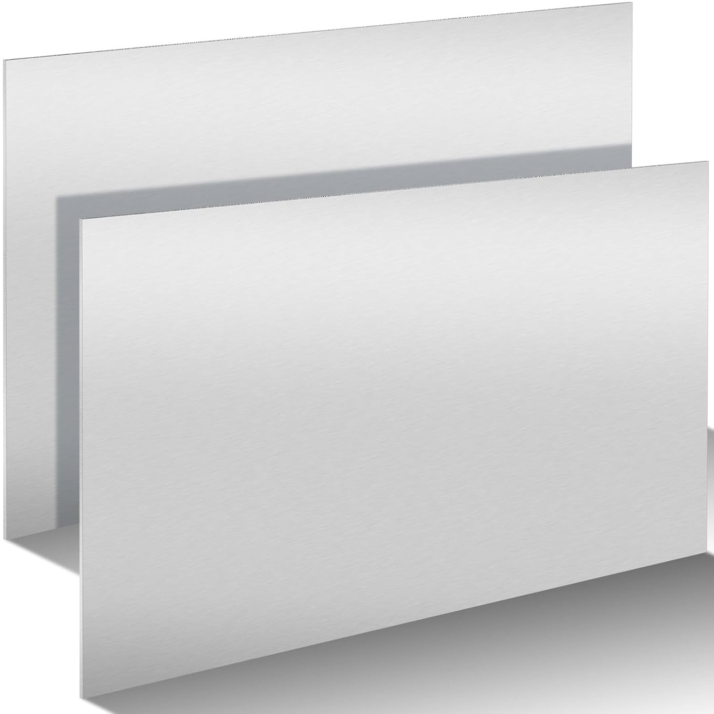 2 Pack 5052 Aluminum Sheet Metal 12" x 24" Aluminum Plate 1/8 (0.125'') Inch Thickness Rectangle Metal Panels for Industry Crafting Handcraft DIY Projects