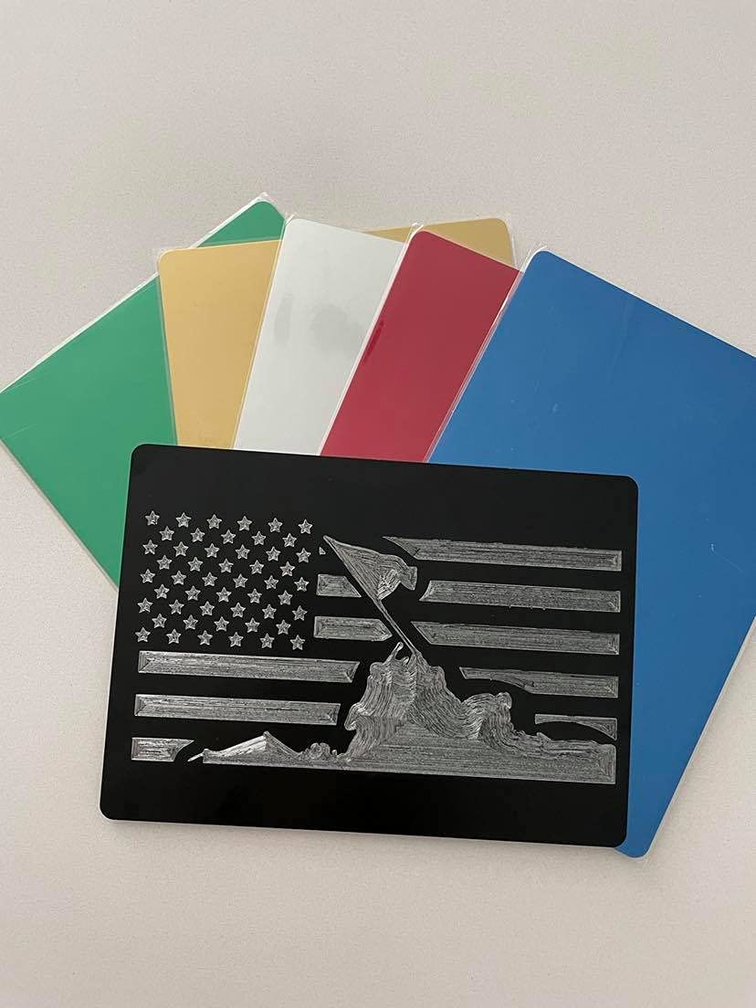 Metal Engraving Sheets for Etching with Maker, Explore Air 2, Silhouette Cameo 4, Brother Scan and Cut Zoom Precision Engraving Tool Tip Engraver; Blank Anodized Aluminum Sheets for Crafting - 6 Pack