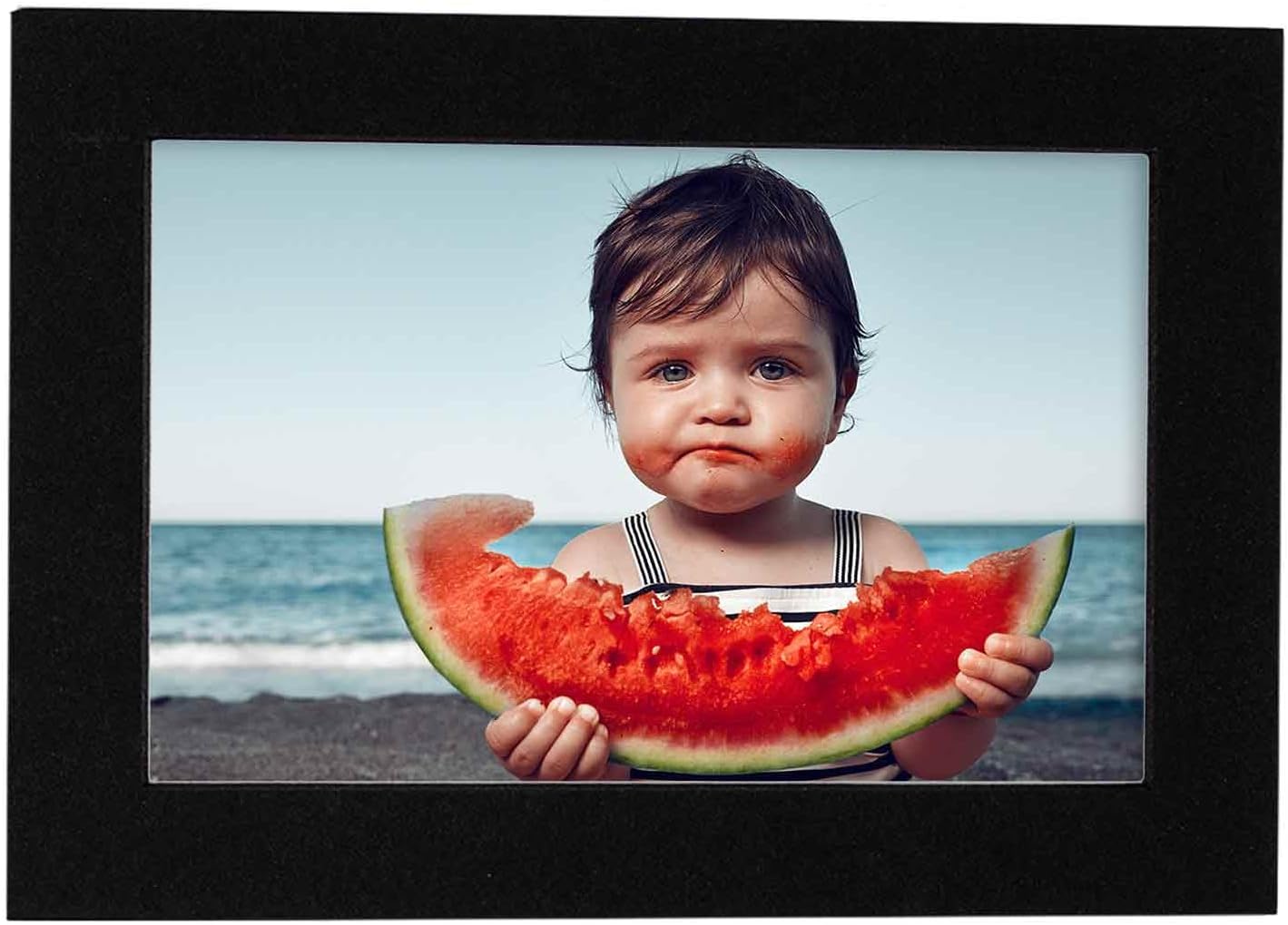 Poster Palooza 8x10 Mat Bevel Cut for 5x8 Photos - Acid Free Black with Black Core Precut Matboard - For Pictures, Photos, Framing - 4-ply Thickness