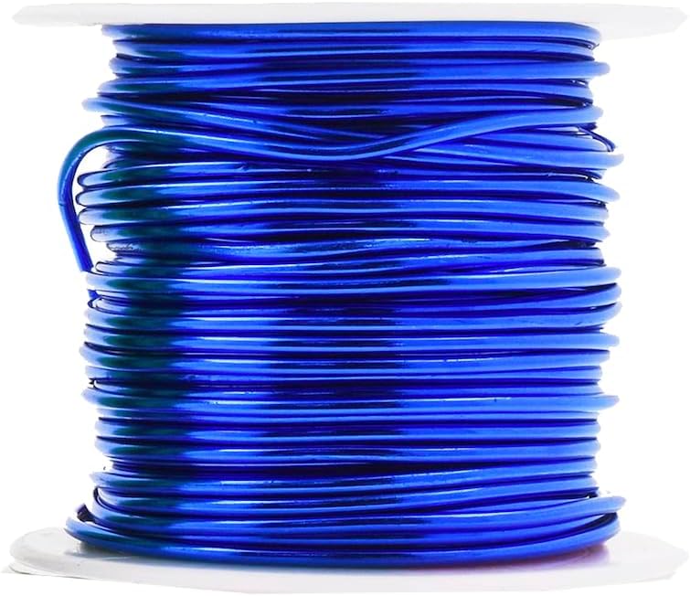 Mandala Crafts 14 Gauge Anodized Aluminum Craft Wire for Jewelry Making - 240 FT Colored Flexible Rainbow Combo Wire - Bendable for Bonsai Armature Crafting Sculpting