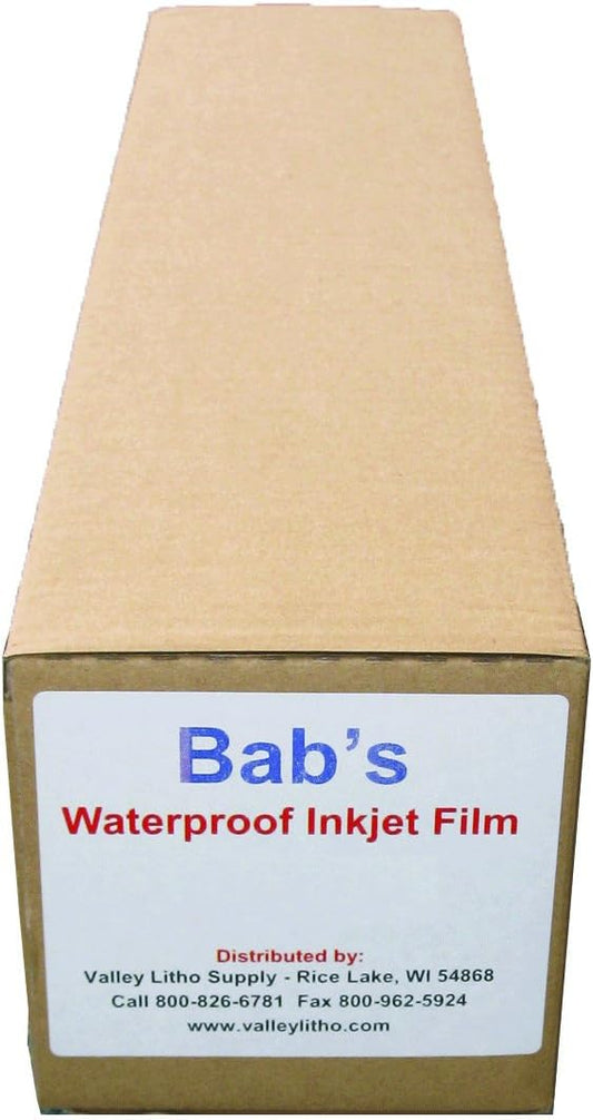 Premium Waterproof Inkjet Film For Positives 36" x 100' Roll