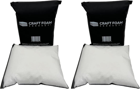 White Polystyrene Foam Beads (2-3mm) – 100,000 Pieces, 5000ML – Mini Foam Balls for Crafts, DIY Slime, Vase Fillers, Party Decorations & Sensory Projects (Pack of 2)