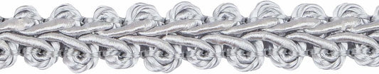 BEL AVENIR Braid Trim 1/2 inch 13.6 Yards French Gimp Basic Sewing Polyester DIY Crafts Costume Home Decorative (Sliver)