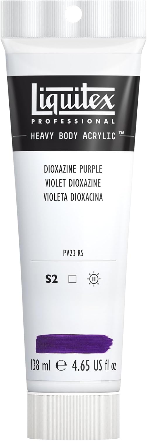 Liquitex Professional Heavy Body Acrylic Paint, 4.65-oz (138ml) Tube, Dioxazine Purple
