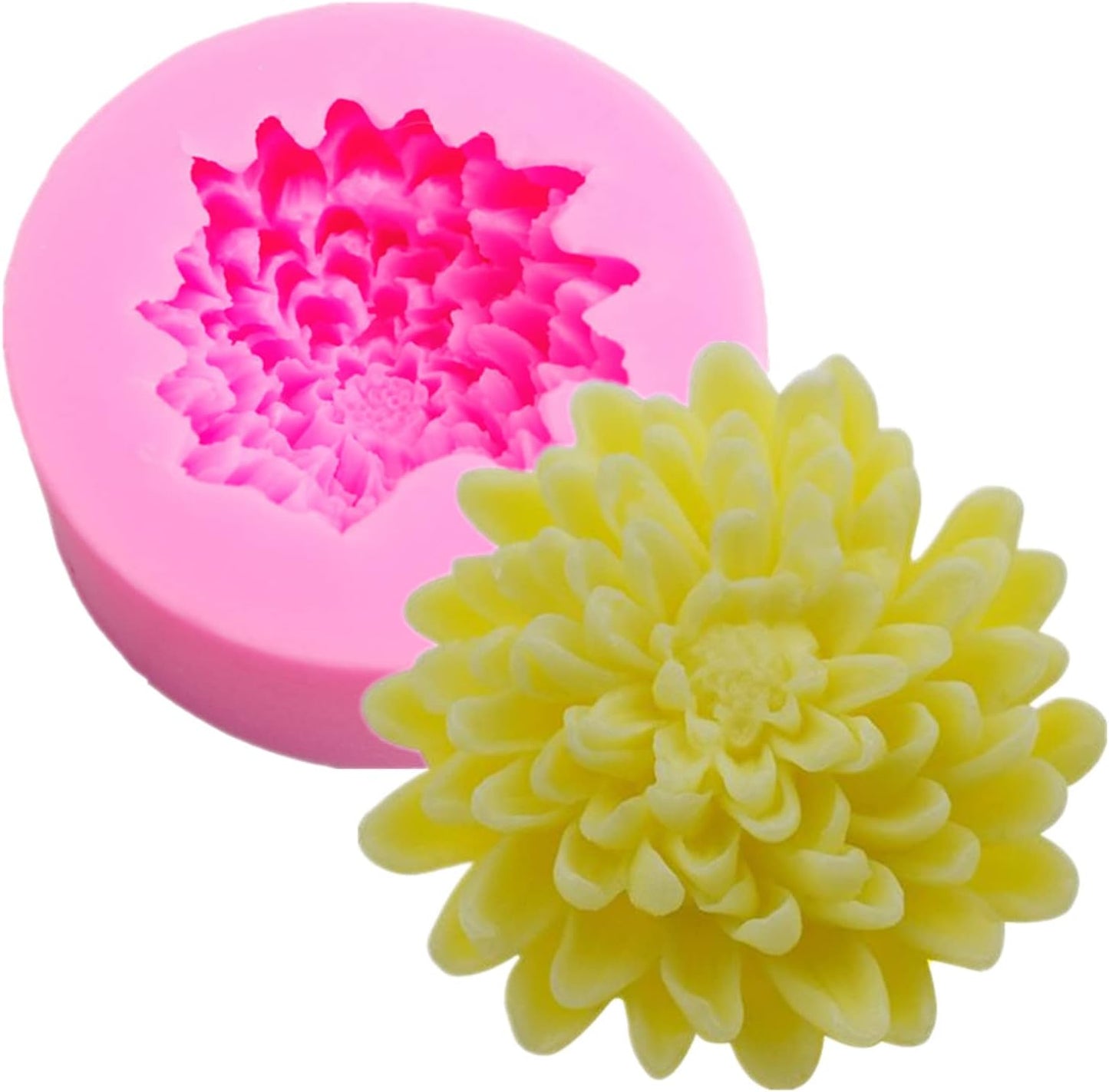 Chrysanthemum Flower Silicone Soap Mold Candle Mold Fondant Chocolate Cake Candy Mould Resin Clay Baking Pastry Tools