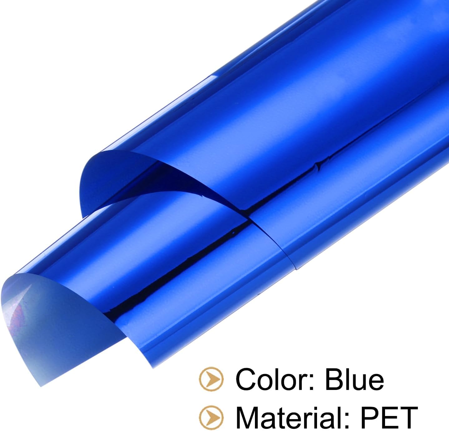 MECCANIXITY 50 Sheets Heat Reactive Foil, 20x29cm Blue Foil Transfer Sheets Toner Reactive Foil Transfer Foil Sheets Hot Foil Stamping Paper for Crafts DIY Cardmaking Album Decoration