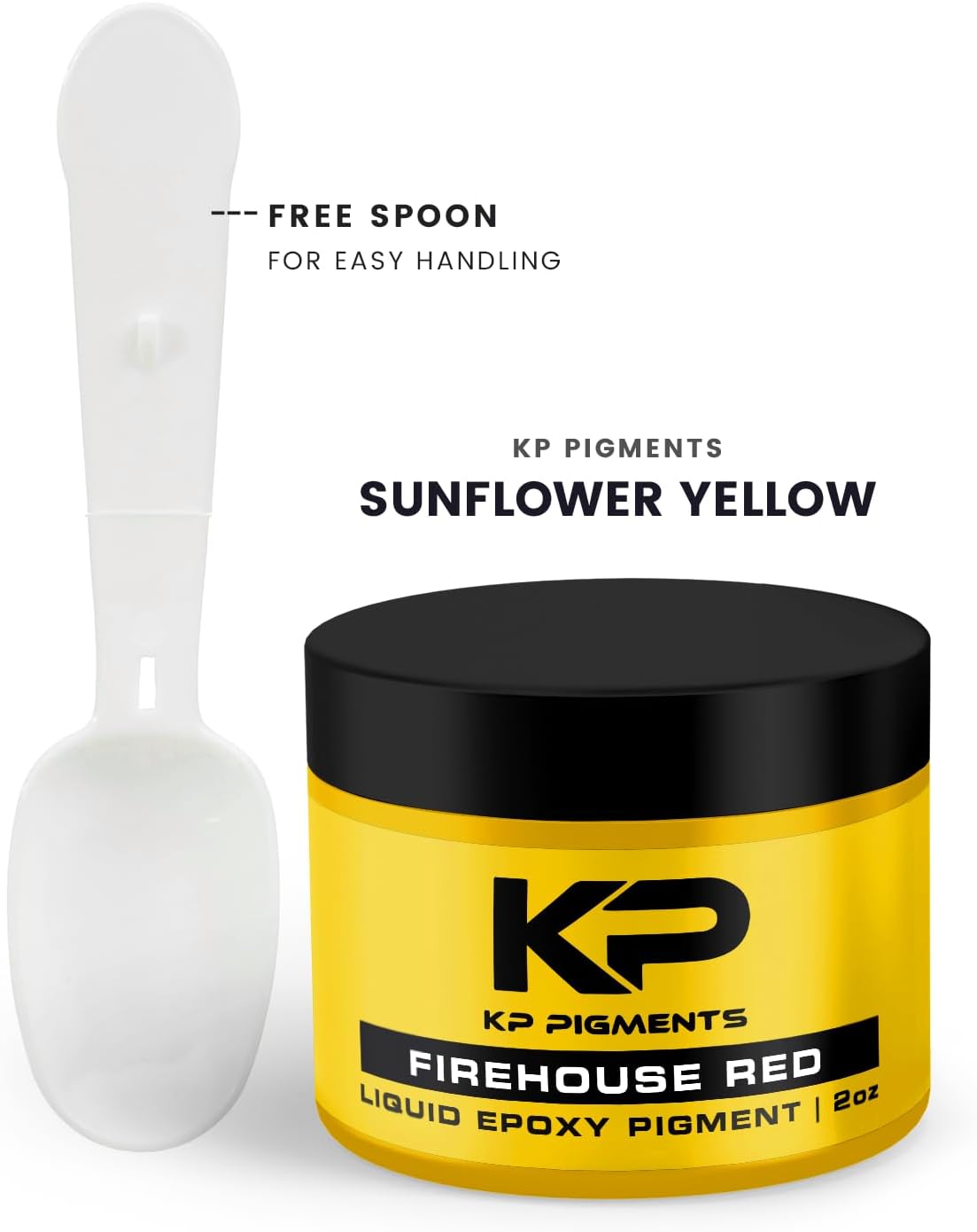 Epoxy Pigment Paste for Epoxy Resin, Tint/Pigment Paste with Spoon for Arts and Crafts, Jewelry, Resin Woodworking and More! (Sunflower Yellow)