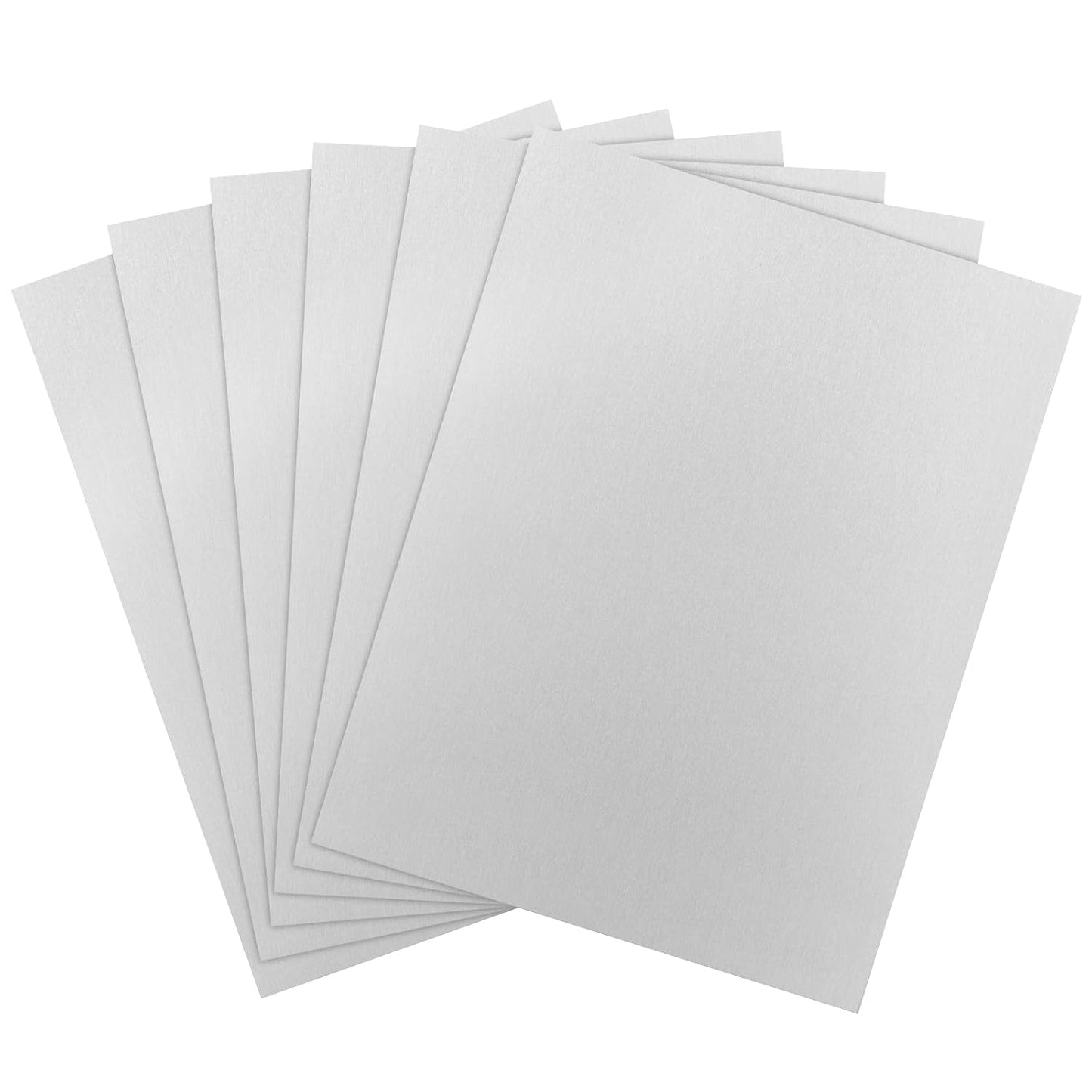 6Pack 5052 H32 Aluminum Sheet Metal 12 x 16 x 1/64 (0.02”) Inch Flat Plain Aluminum Plate Covered with Protective Film, Rectangle Aluminum Metal Plate for Crafting, Industrial, 0.5mm