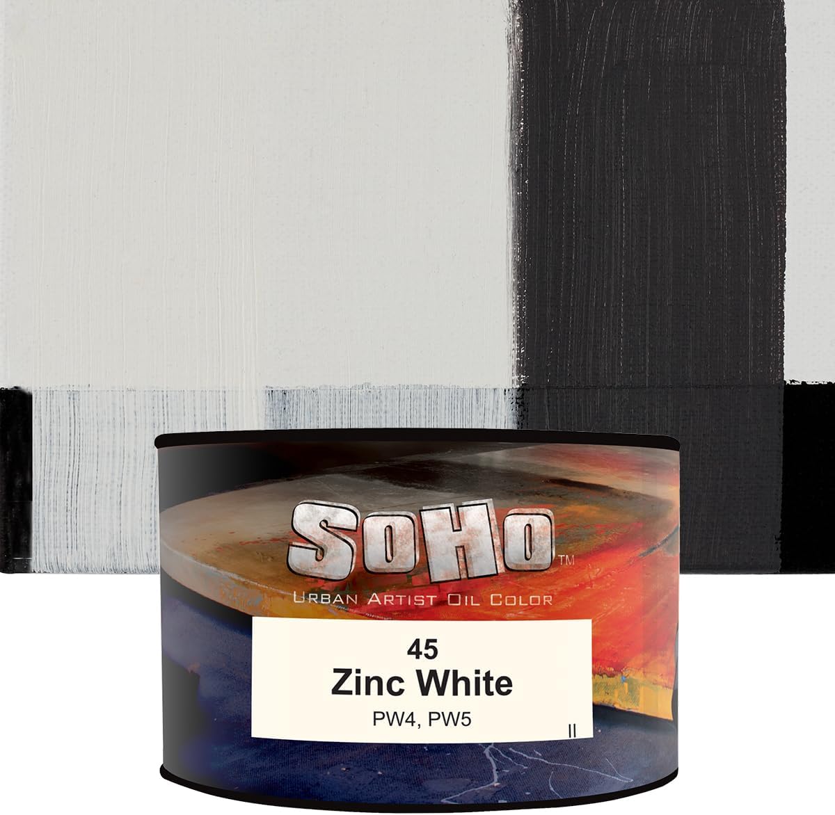 Soho Urban Artist Oil Paint - Zinc White, 430 ml Can - Best Valued Oil Colors for Painting, Excellent Pigment Load