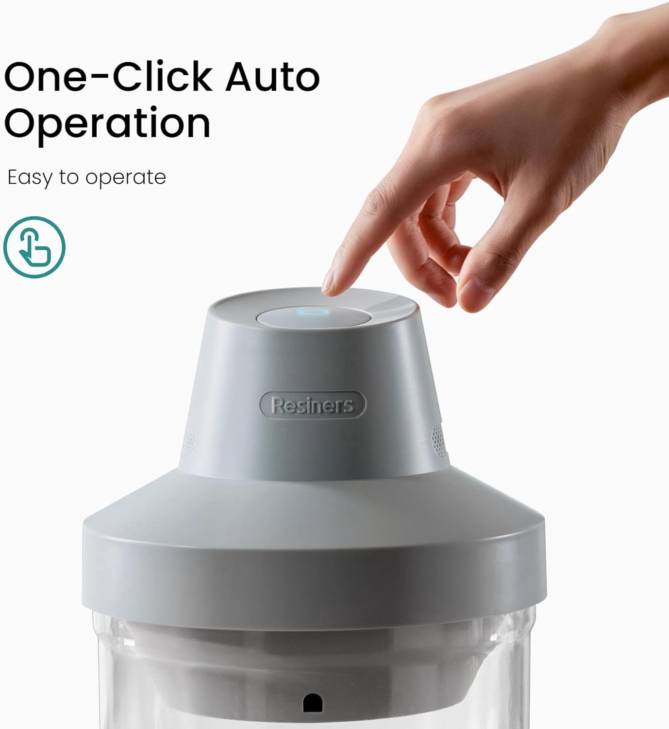 Resiners Resin Bubble Remover, 10 Min Remove Bubbles, 95kPa Vacuum Degassing Chamber, Compact Airless Lite Machine for Epoxy Molds Casting,UV Resin,Silicone,Jewelry Making (Patented)