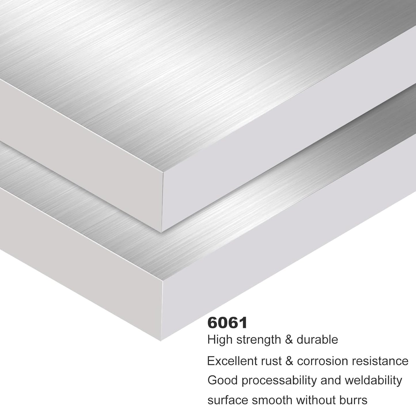 4PCS 4 x 4 x 1/2 (0.47") Inch Aluminum Plate Aluminum Metal Sheet 6061 Aluminum Metal Plate Covered with Protective Film, Finely Polished and Deburred