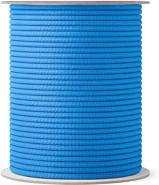 Mandala Crafts 2mm 109 Yards Sky Blue Cotton Waxed Cord for Jewelry Making Bracelet Cord Waxed String - Beading String Thread Jewelry Cords for Necklaces String