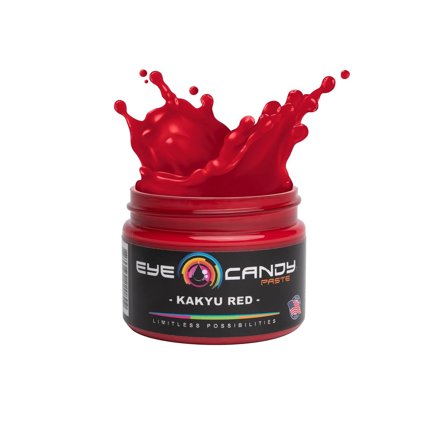 Eye Candy Red Resin Pigment Paste Kakyu Red (2 oz Paste / 4 oz Jar) | Epoxy, Resin Art | Highly Pigmented