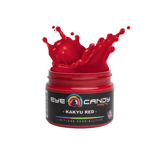 Eye Candy Red Resin Pigment Paste Kakyu Red (2 oz Paste / 4 oz Jar) | Epoxy, Resin Art | Highly Pigmented