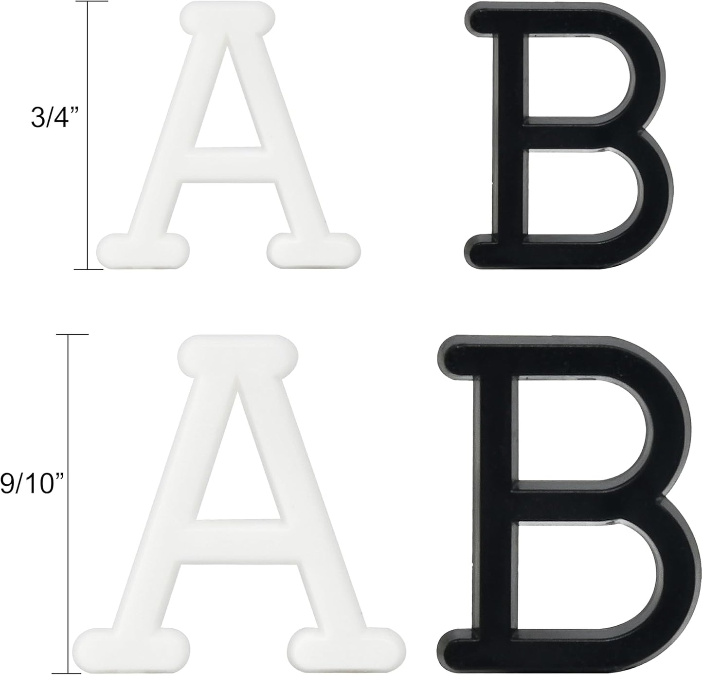 Pre-Cut Letters for Felt Letter Board, 736 Pieces Including Characters, Numbers, Symbols, Daily Words Cursive Letters with Sorting Tray for Changeable Plastic Message Boards (White)