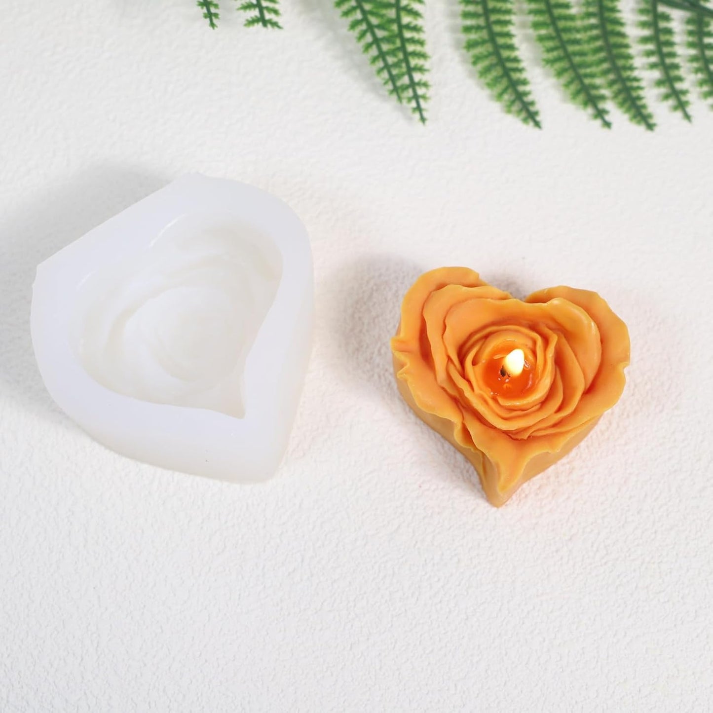 9 PCS Flower Candle Molds Rose Tulip Silicone Candle Mold Flower Shapes Moldes De Rosas Silicona para Velas for Soy Wax, Beeswax, Candle Making, Resin Craft
