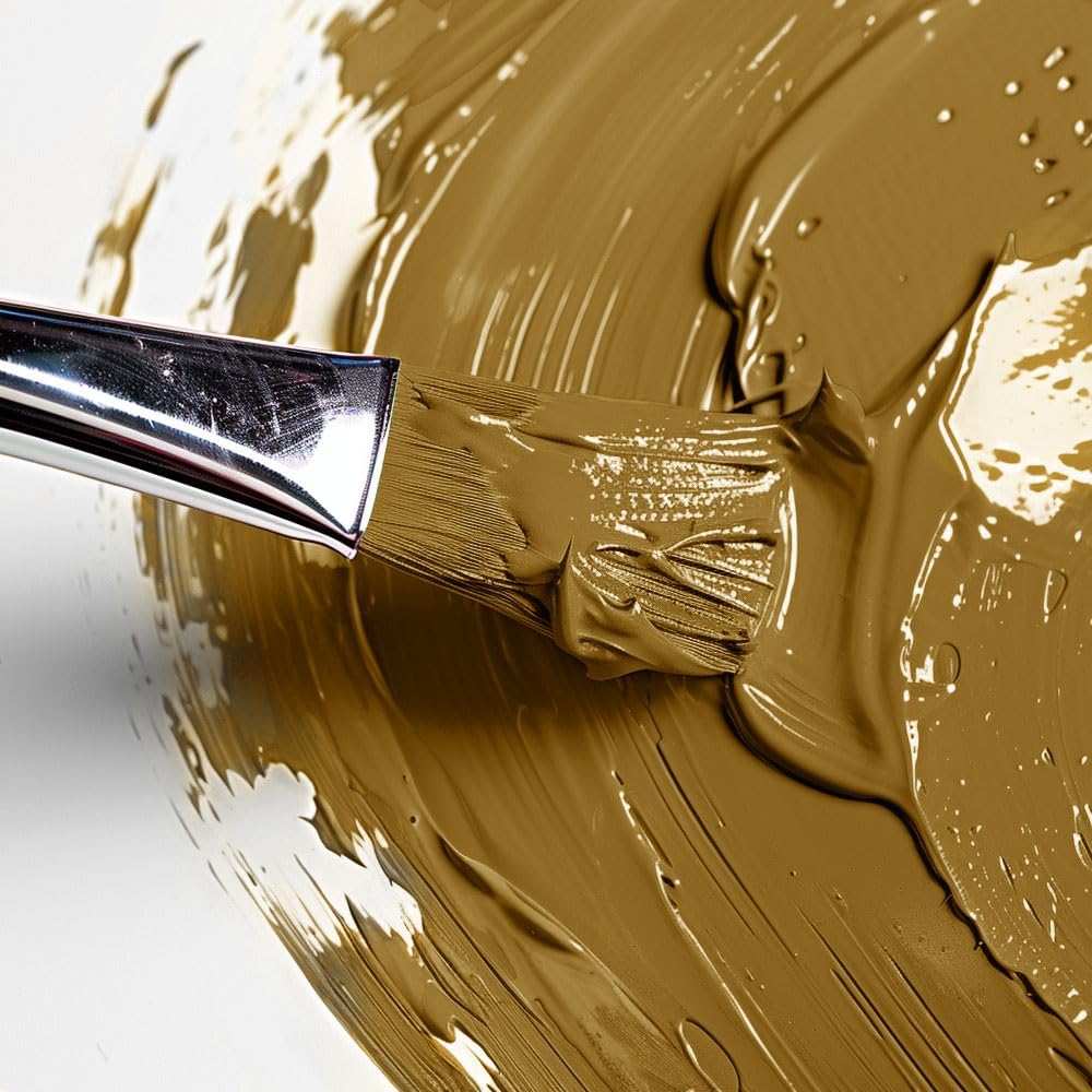 Mont Marte Discovery School Acrylic, Yellow Ochre, 1/2 Gallon (2 Liter). Ideal for Students and Artists. Excellent Coverage and Fast Drying. Pump Lid Included.