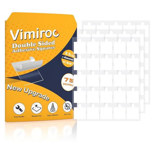 0.99'' Double Sided Sticky Tack, 75pcs Removable Mounting Putty, No Trace Adhesive Putty, TackPutty for Wall Hanging, Crafts, Posters, Picture Classroom Decoration Museum