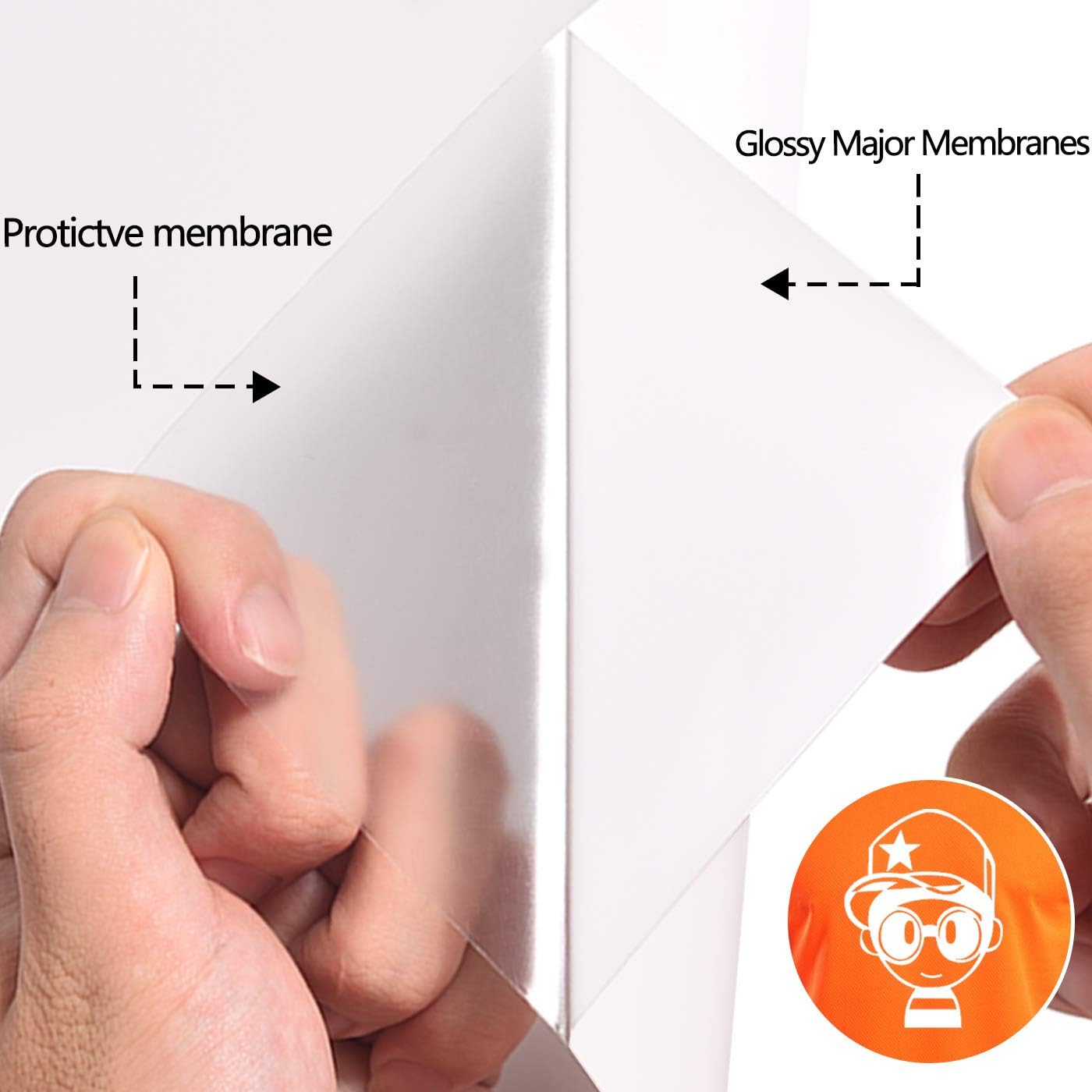 RENLITONG White HTV Iron on Vinyl 12Inch by 10ft Roll Heat Transfer Vinyl for T-Shirt HTV Rolls for All Cutter Machine - Easy to Cut & Weed for Heat Transfer Design