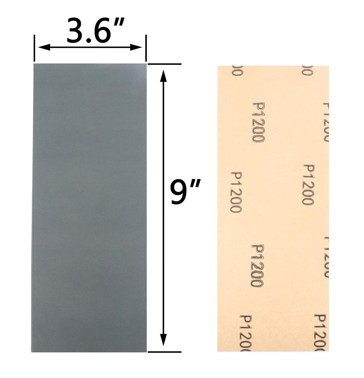 30Pcs 9 x 3.6 Inchs 1200 Grit Wet and Dry Handmade Universal Sanding Sheets, Suitable for Woodworking Furniture/Automobiles/Metal/Lacquer Polishing Sandpaper