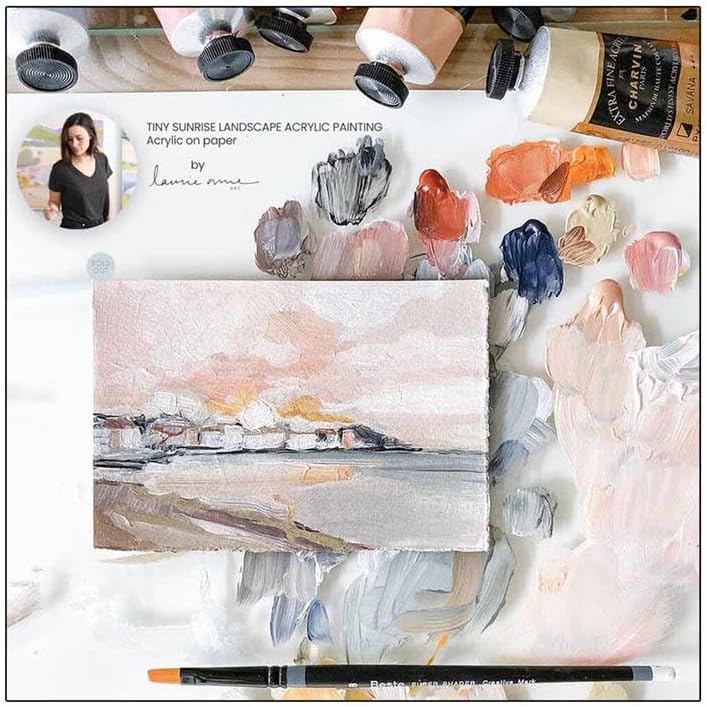 Charvin Extra Fine Professional Acrylic Paint - Alizarin Crimson, 150ml Tube, Triple-Milled, Lightfast Pigments, Open Stock Artist Acrylic Paints in Nature-Inspired Hues