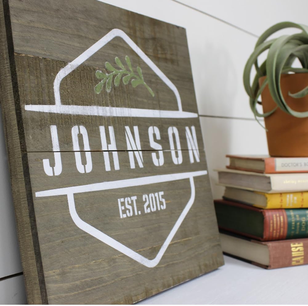 6 in Alphabet Number Stencils for Painting, 42 Pcs Reusable Letter Stencils for DIY Project Art Craft Spray Painting Templates Interlocking Stencil Kits for Wood Signs, Wall Art