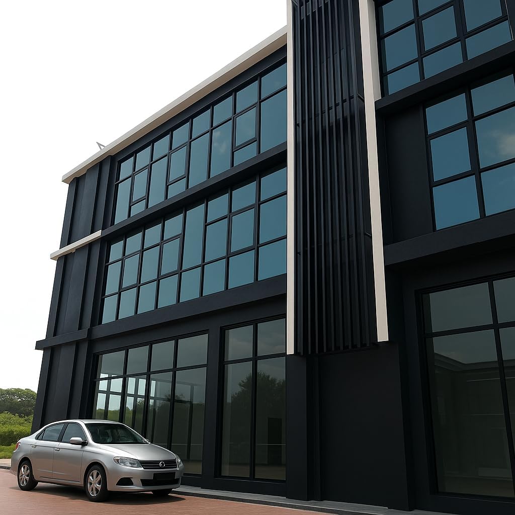 Rockrose Professional Blackout Home Window Tint Film - Sun Blocking Privacy Cover for Home Offices - Room Darkening Sun Light Blocker - 24 in X 100FT - Total Blackout