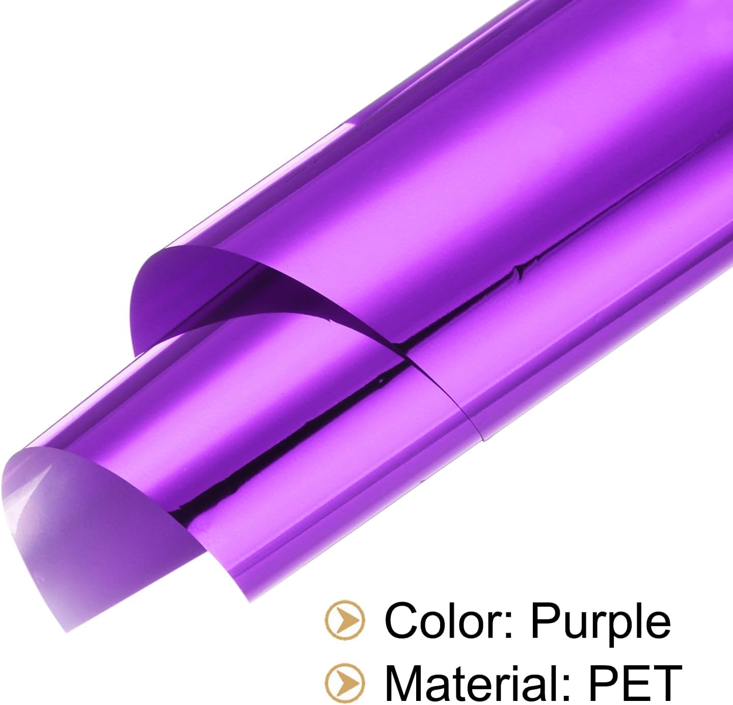 MECCANIXITY 50 Sheets Heat Reactive Foil, 20x29cm Purple Foil Transfer Sheets Toner Reactive Foil Transfer Foil Sheets Hot Foil Stamping Paper for Crafts DIY Cardmaking Album Decoration