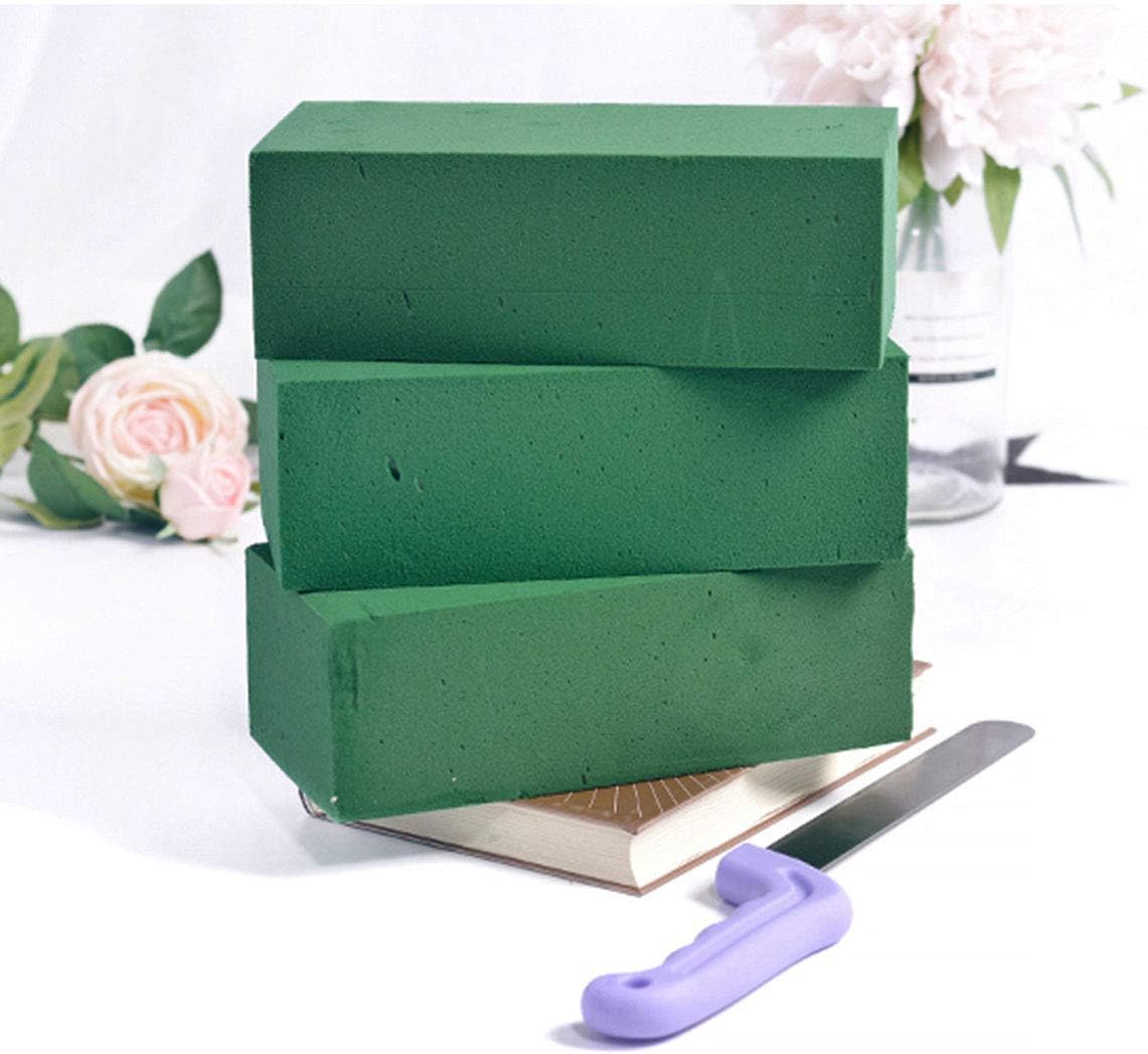 3PCS Floral Foam Bricks, Florist Flower Foam Green Blocks Flower Arrangement Brick Supplies for Florist Craft