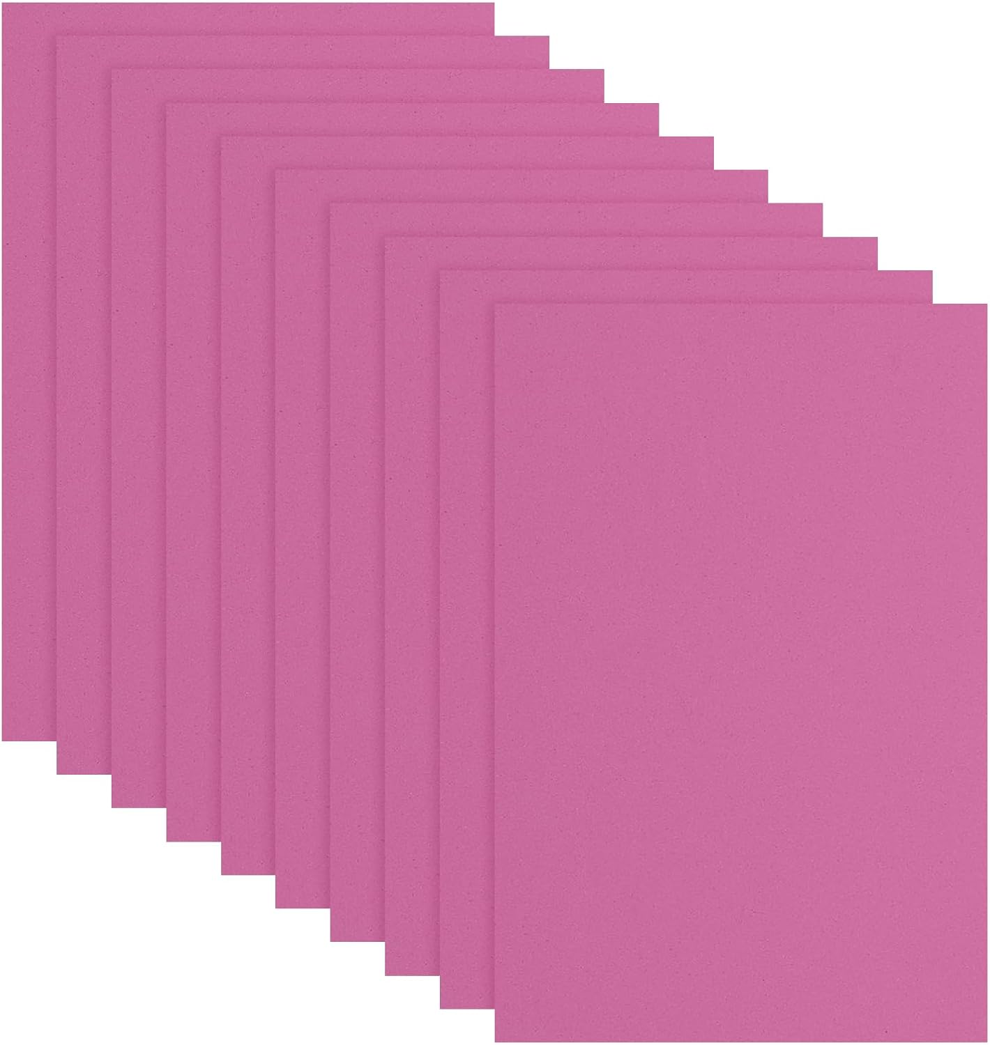 uxcell 10 Pcs Rose Red EVA A4 Foam Sheets Crafts, 12 x 8 Inch Foam Paper for DIY Crafts Project Classroom Scrapbook Art Cards Home Office Decoration (2mm Thick)