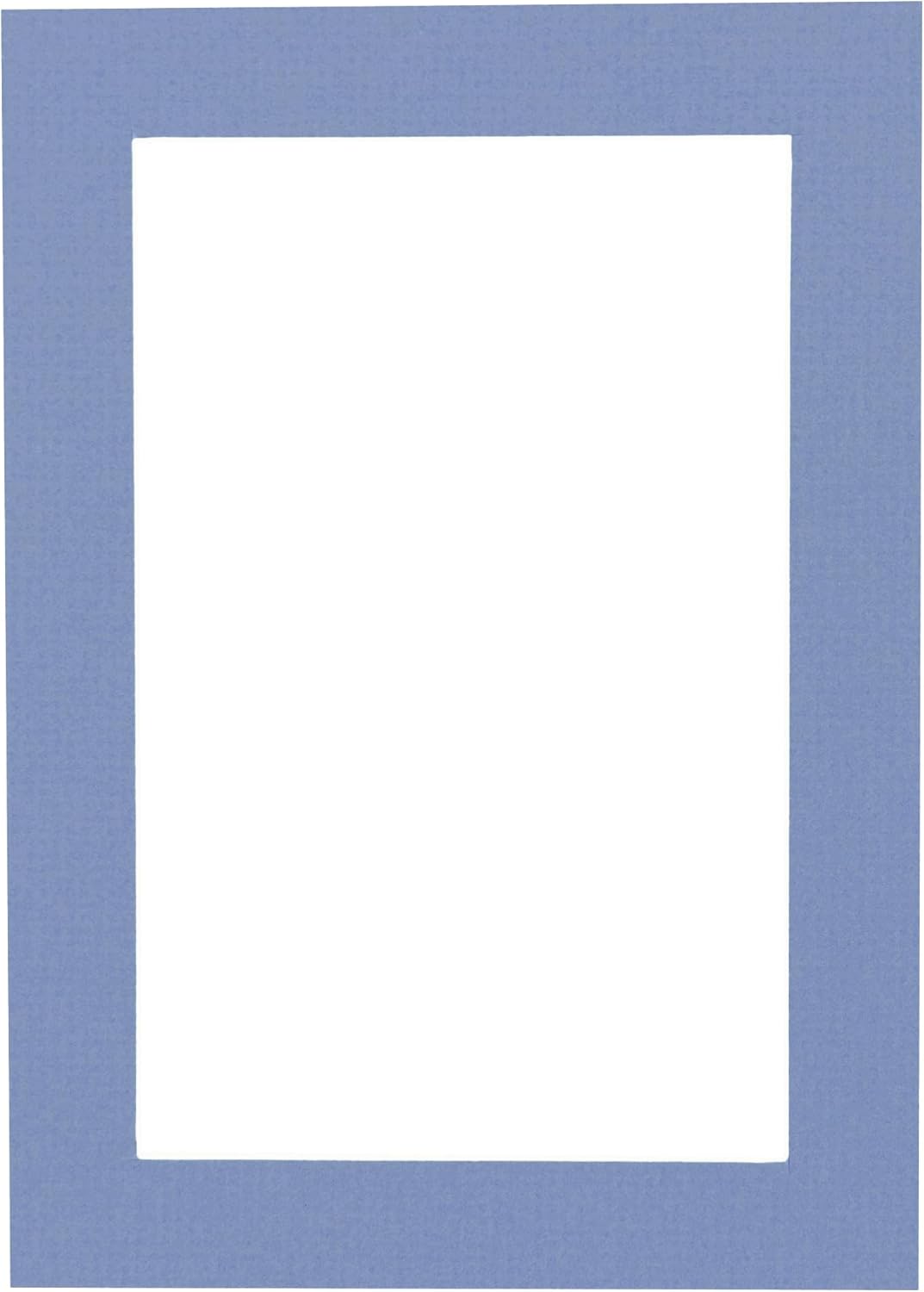 Pack of 25 Acid Free 8.5x11 Mats Bevel Cut for 7x9 Photos - Brittany Blue Precut Matboards For Pictures, Photos, Framing - 4-ply Thickness
