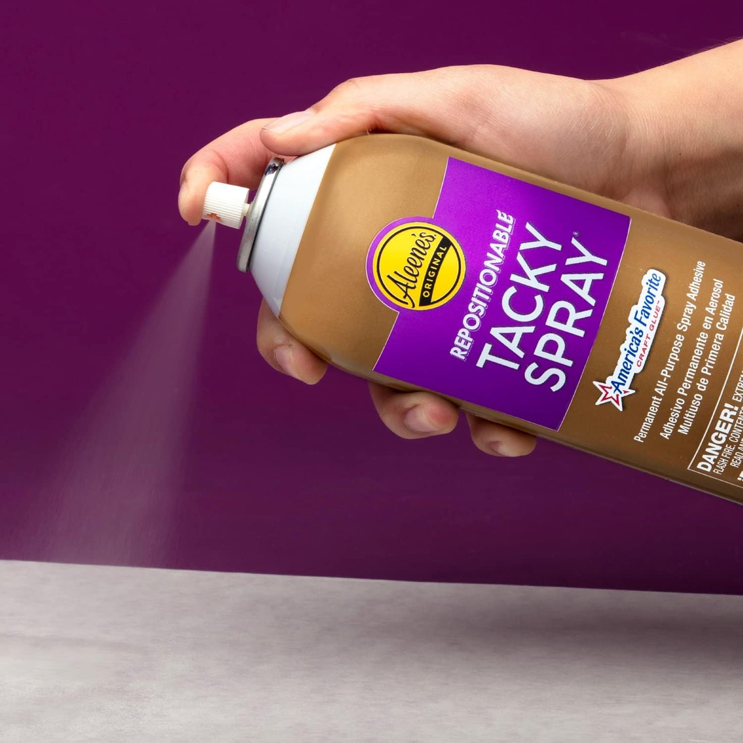 Aleene's Repositionable Tacky Glue Spray, All-Purpose, Temporary Bond Adhesive, 10 oz